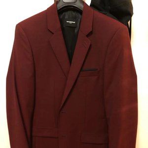 The Kooples maroon red suit